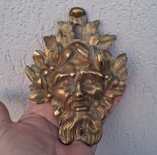 ANCIENNE DECORATION /ENTRÉE DE CLÉ SERRURE en BRONZE DE MEUBLE, h=14 cm