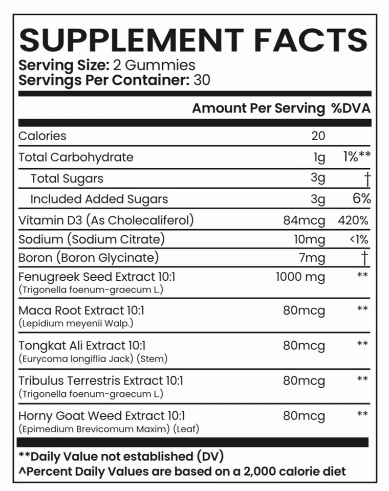 Ereforce Gummies, Ereforce Gummies for Male Enhancement ED Advanced Formula 60ct - Image 2 of 4