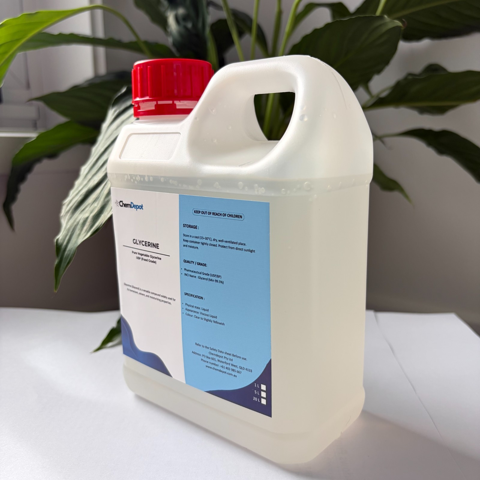 Glycerine Vegetable 100% Pure 1L USP/BP, Food/Pharma Grade Free AU Delivery — image 3