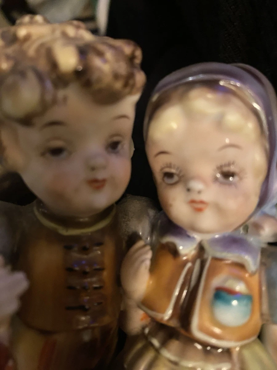 Vintage Boy Girl Bisque Figurines | eBay