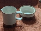 Vintage English Denby “Potters Wheel” Traditional Stoneware Coffee Set 8 Pcs VGC — photo 2