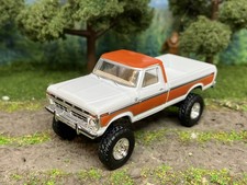 1977 Ford F-150 Ranger Explorer Lifted 4x4 Truck 1/64 Diecast Custom Greenlight