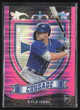 2021 Panini Chronicles #24 Kyle Isbel Crusade Pink Pulsar Kansas City Royals