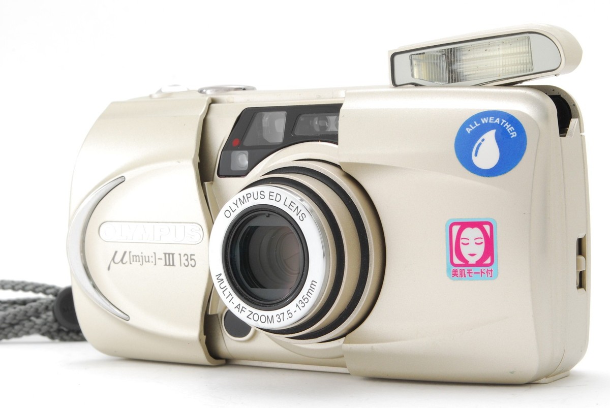 MINT w/Strap] Olympus µ mju III 135 Point & Shoot 35mm Film