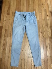 American Eagle High Rise Jegging Jeans Women  s Stretch Blue Denim Size 18 Long