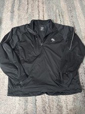 Zero Restriction Black Mens L 1/4 Zip Pullover Golf Jacket Performance