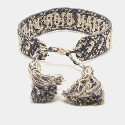 Dior Blue Jadior Woven Fabric Friendship Bracelet | eBay