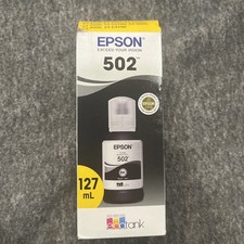 Epson 502 EcoTank Ink Black Ultra High Capacity Bottle 127 ml open box