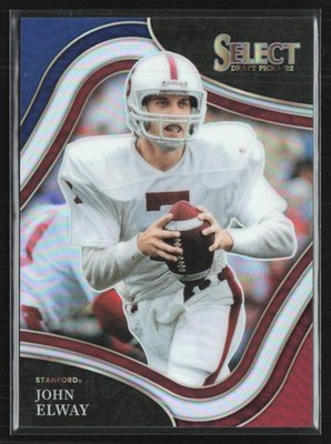 John Elway 2022 Panini Select Draft Picks Tri-Color Prizm /199 #163 Stanford