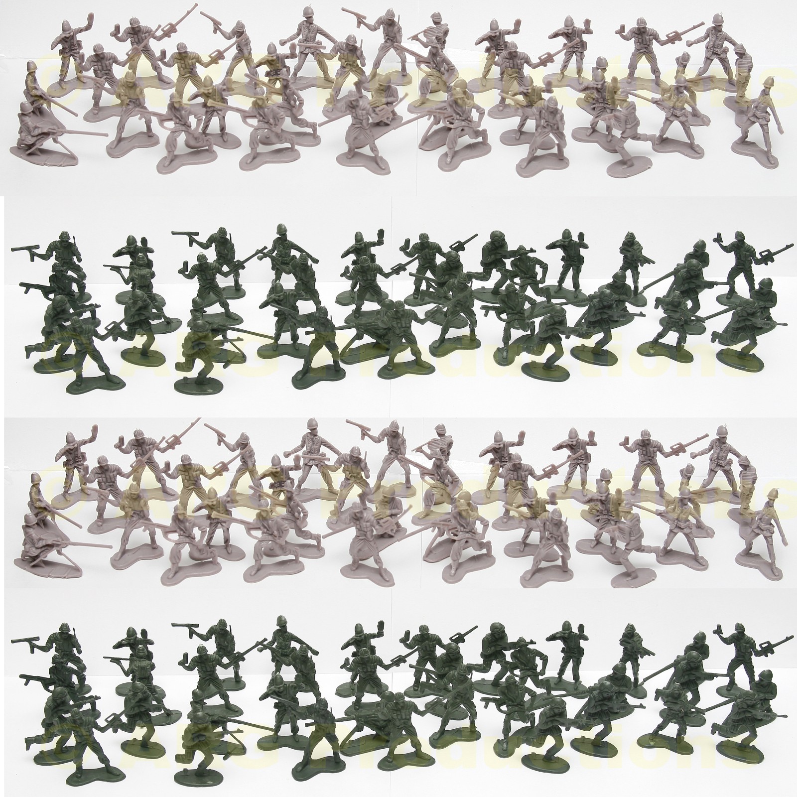 144 PCS, ARMY MEN TOY SOLDIERS, MILITARY FORCE, GREEN PLASTIC, ACTION FIGURE