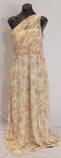 Birdy Grey Women's Kira Chiffon Bridesmaids Dress NC3 Pressed Floral Medium NWT