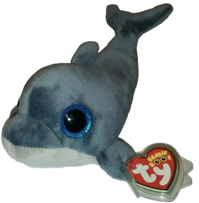 Ty Beanie Boos - ECHO the Dolphin 6''  Plush Stuffed Animal Toy! New With Tags! 
