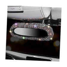 Bling Rearview Mirror Cover, Elastic Plush Auto Rear View Mirror Multicolor