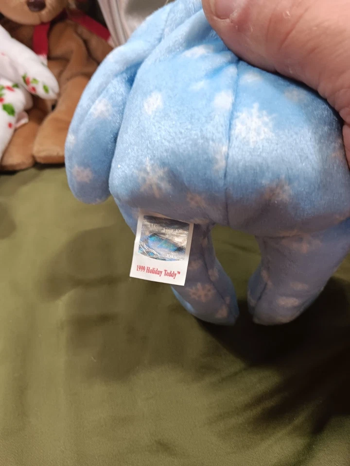 Ty Beanie Baby(Rare Mistake-Brown Nose-97)98 99 Holiday Teddy Bear w/Error Tags - Image 3 of 4