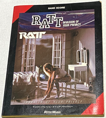 RATT Invasion Of Your Privacy Band Score Japan Guitar Bass Drums 