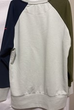 Nike Women's Crewneck Oversized Sweatshirt, Size S, 929684 034 Gray/Blue
