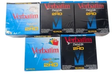 Verbatim Datalife 3.5" Floppy Disk 1.44 MB Lot of 5 50 Total MF 2HD NIP