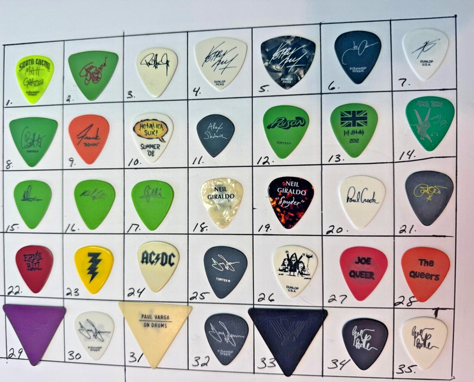 ACDC Malcom Young tour concert Guitar Pick | eBay