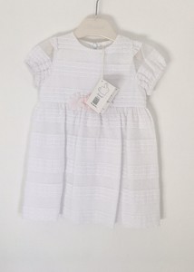 white lace newborn dress