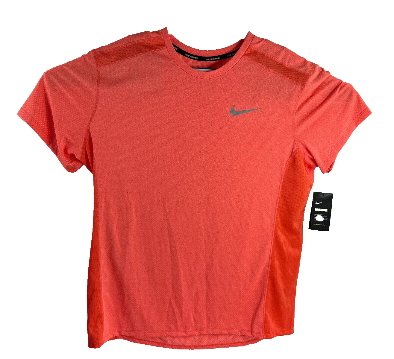 Nike Running Dri-Fit Cool Breathe Short Sleeve T-Shirt Pink Mens Sz XL AT3923816