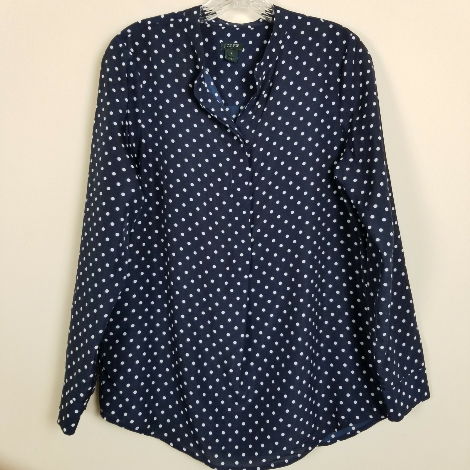 j crew polka dot blouse