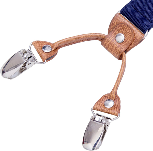 Kids Boys Adults Suspenders - 4 Sizes Sturdy Metal Clips Elastic Adjustable Susp - Picture 4 of 5