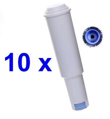 10 Stück AquaCrest Qualität Filterpatronen für Jura Impressa Vollautomaten white