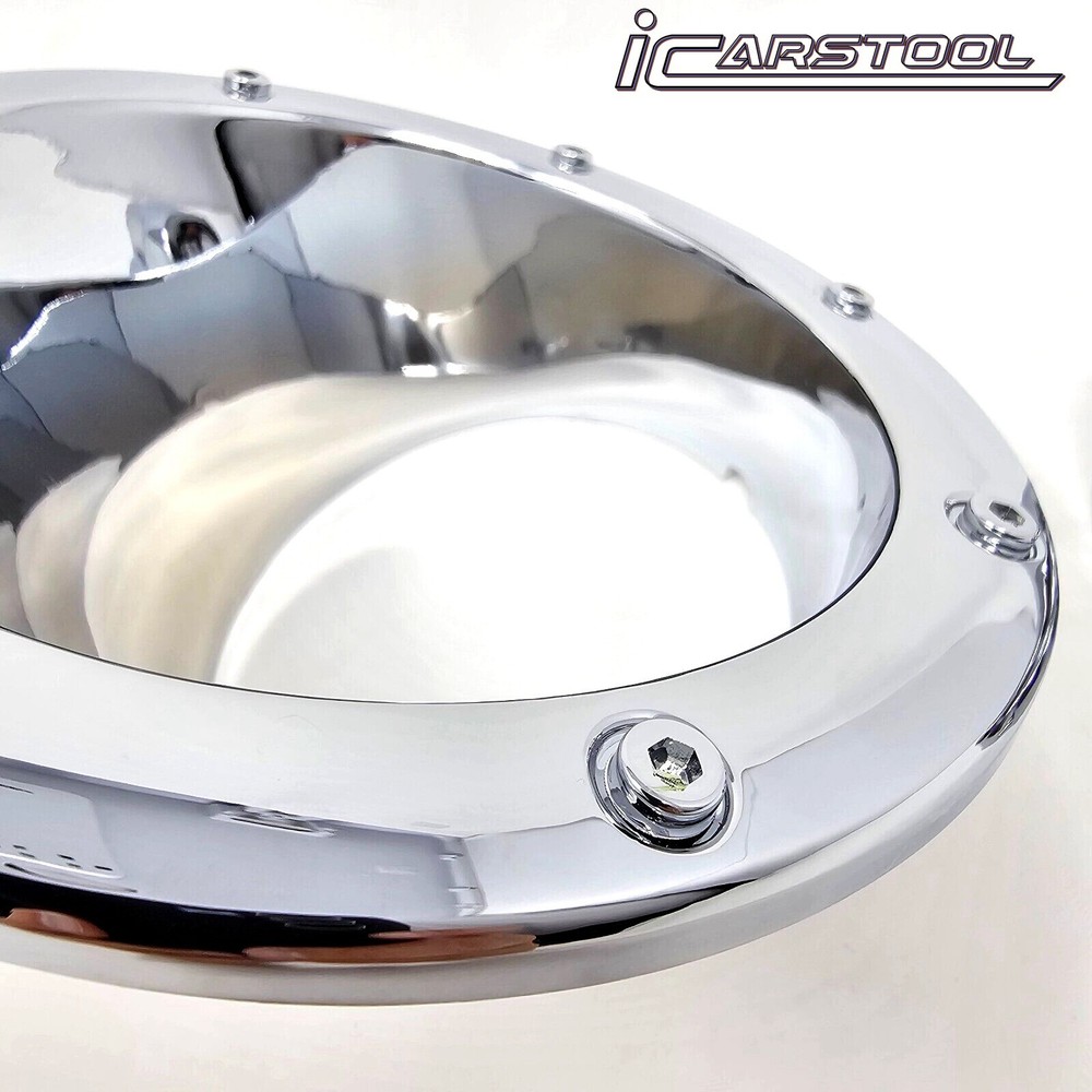 Chrome Gas Tank Cover Fuel Door Lid Bezel Cap Moulding Trim For 2003-2009 Hummer H2 SUV SUT