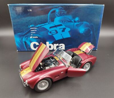 1:18 Exoto1963 Shelby AC Cobra 289 Roadster Burgundy /Gold