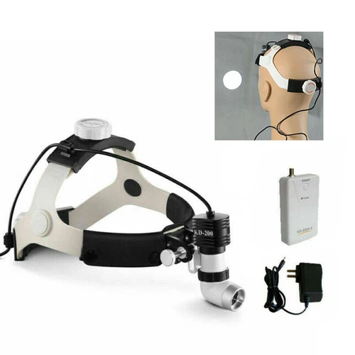 Dental 5W Medical Headlamp Headband Binocular Surgical LED Spot Light KD-205AY-1 - Picture 1 of 12