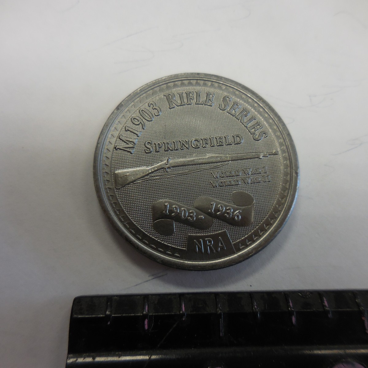 Vintage coin token National Rifle association M1903 Springfield