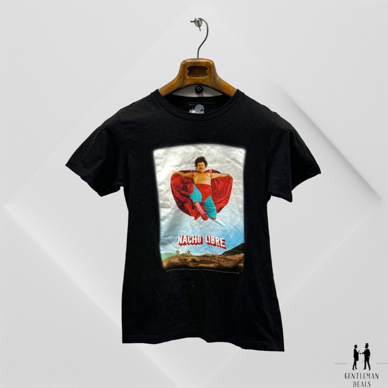 Rare Vintage GIANT Nacho Libre 2006 Film Promo T Shirt 2000s Jack Black Comedy S