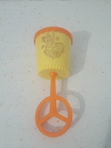 plastic baby rattle