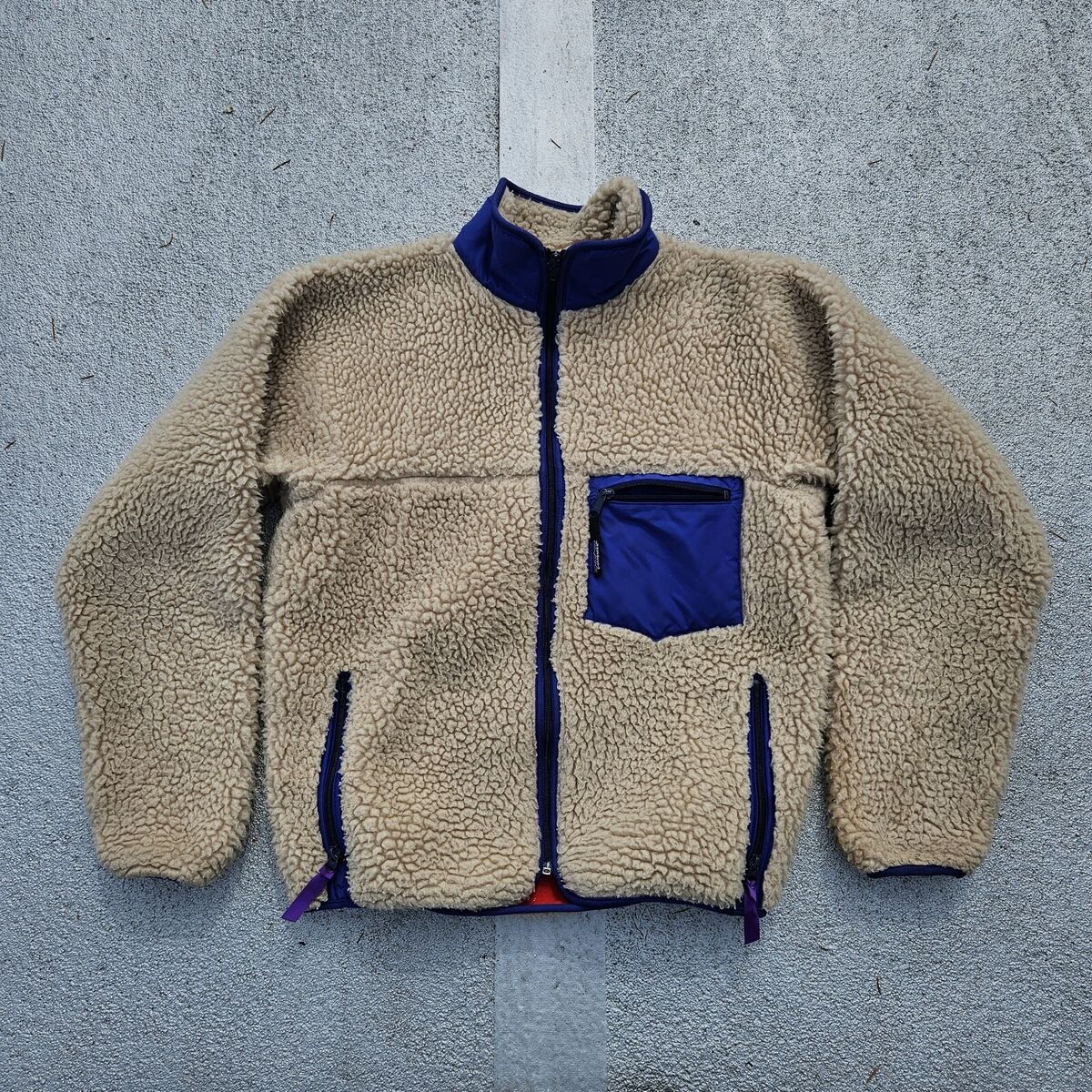 Vintage 1980s Patagonia Retro X Deep Pile Oatmeal Size Vintage 1980s Patagonia Retro X Deep Pile Oatmeal Size