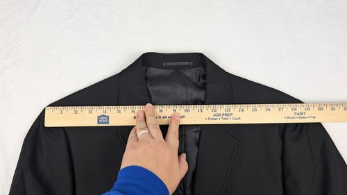 Theory Brodie Mens Sport Coat Blazer sz 44 Black Polyamide Blend - Picture 6 of 16