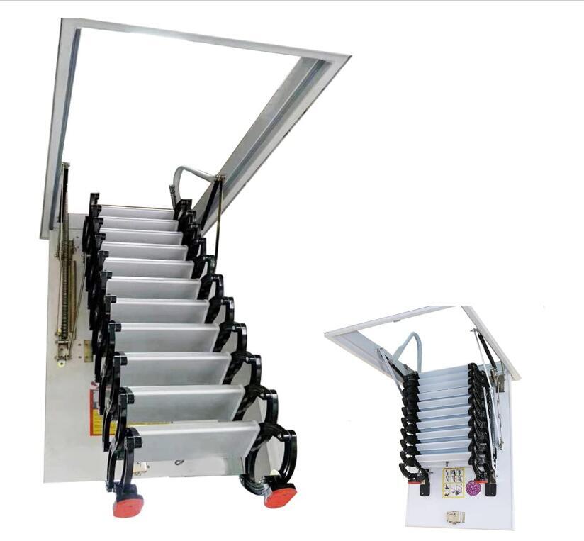 10.5ft Folding Attic Loft Ladder for 32x39in Ceiling Opening  