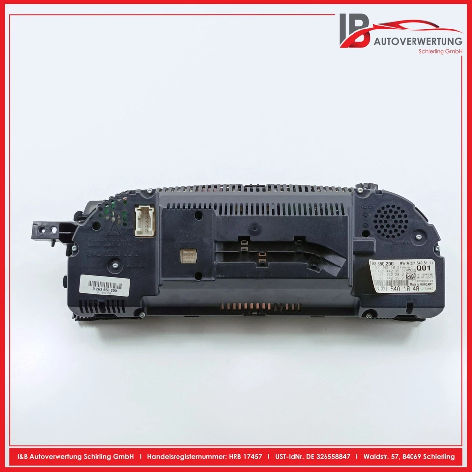 Cuadro de instrumentos velocímetro MERCEDES BENZ CLASE S W221 S500 CA.170000 A2215401848 Foto 3 de 4