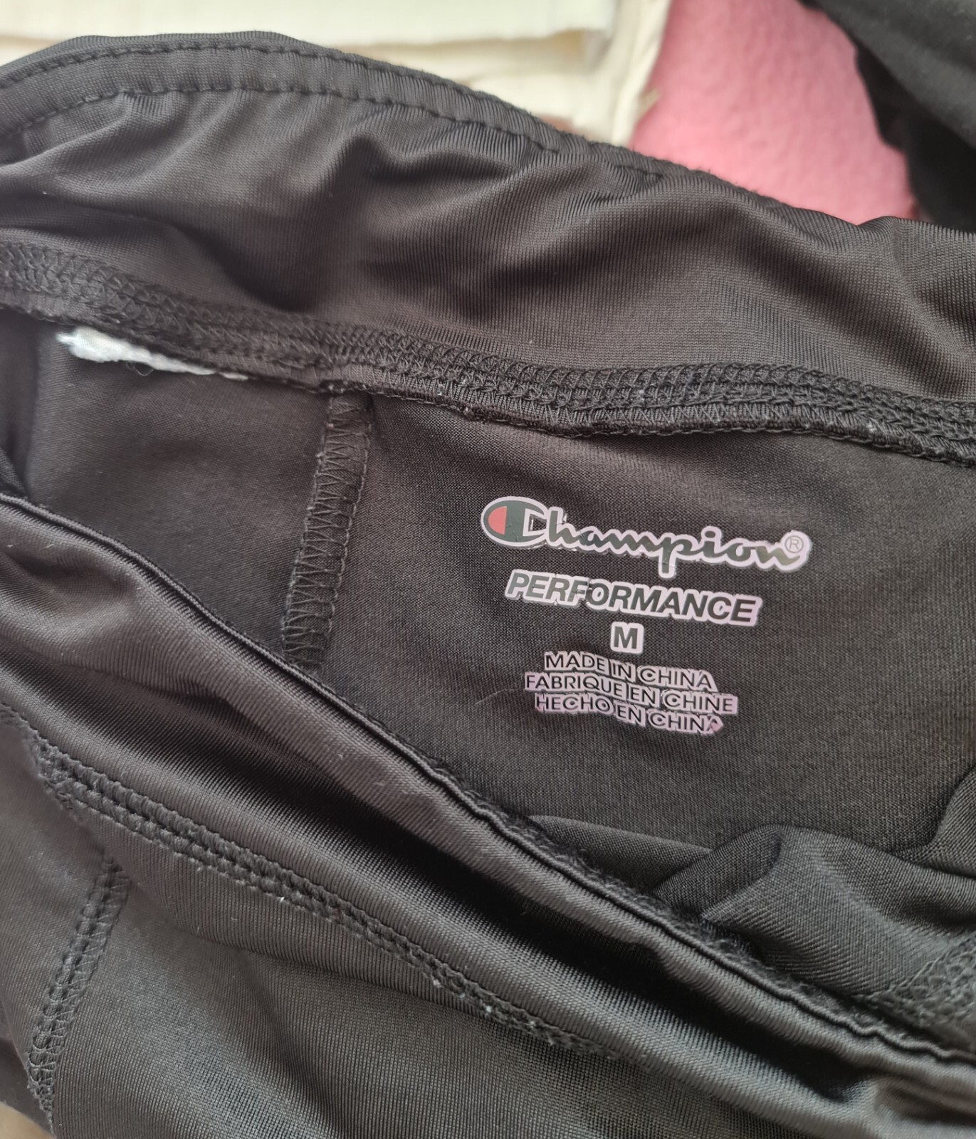 Champion performance size M exercise leggings bla… - image 5