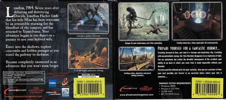 The New Adventures Of The Time Machine & Dracula Resurrection Pc New XP - Image 2 of 4