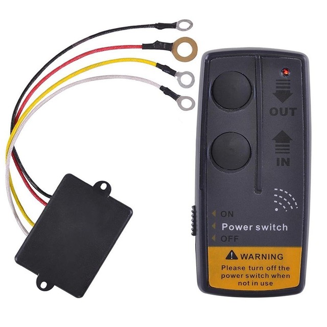 Universal 12V 65ft Wireless Winch Remote Control Kit Switch For Jeep