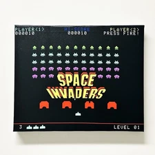 Space Invaders - Atari Gallery Wrapped Canvas Print 12x16