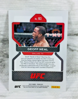 2022 PANINI PRIZM UFC #163 GEOFF NEAL (BASE SET) | eBay