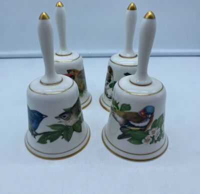 Royal Doulton The Garden Bird Bells by Terence Lambert Lot of 4     A58