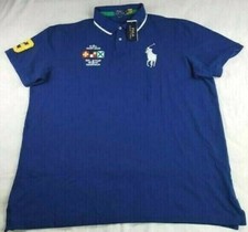 Polo Ralph Lauren Mens Yacht Club Blue Polo Shirt Classic Fit XXL/ 2XL