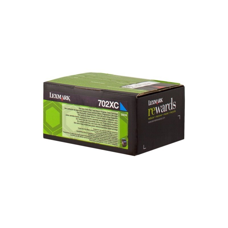 Genuine Lexmark 70C2XC0 (702XC) Cyan Toner Cartridge