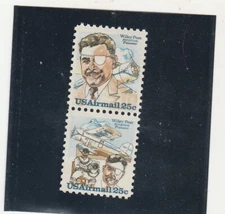 Scott # C95 - C96  US  Air Mail  Wiley Post  2 Single Stamps M/NH O/G  Free Ship