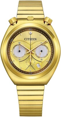 CITIZEN Tsuno Chrono Star Wars AN3662-51W RECORD LABEL Quartz Gold