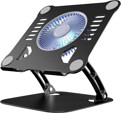 Shuwei Laptop Stand V5.0 Electric Fan--Black--3 Speeds