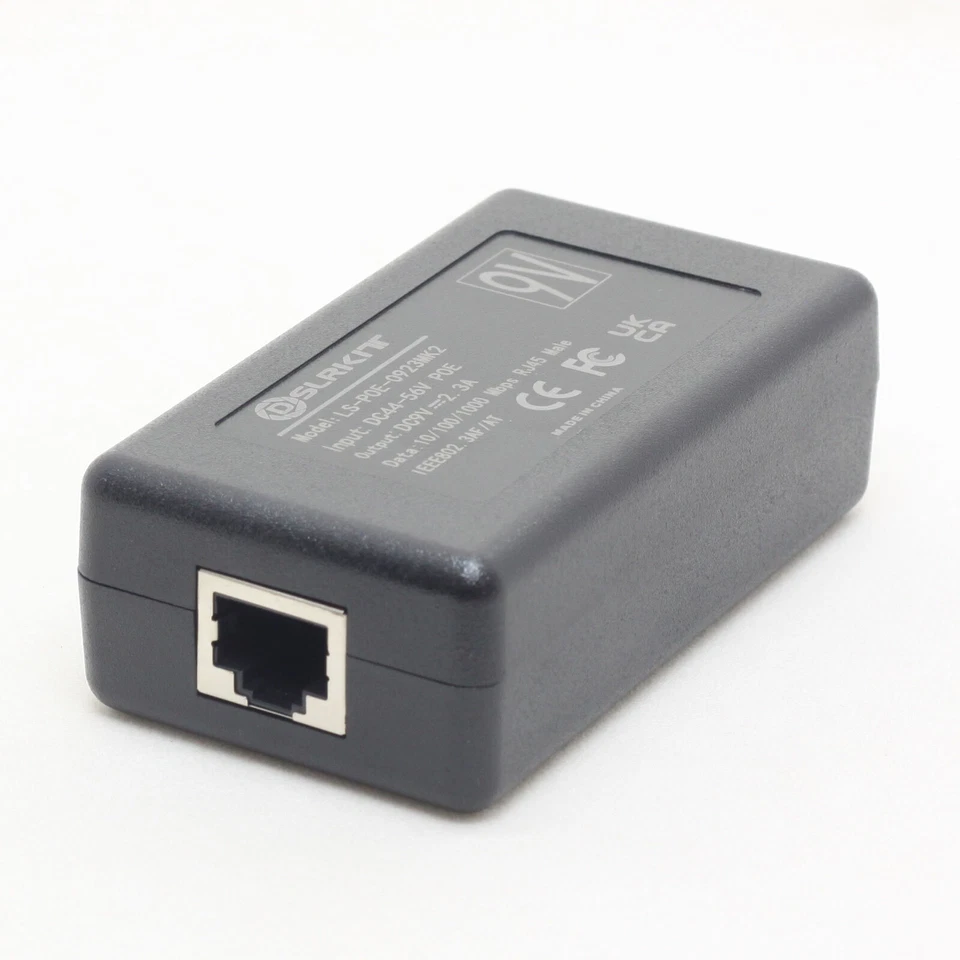 9V 2.3A Gigabit Active PoE Splitter 23watt DC 5.5x2.1/2.5mm Ethernet 802.3AT - Image 4 of 4