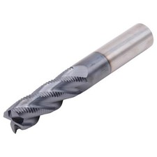 1pc 3/4" x5  Solid Carbide X-Long Roughing End Mill, 4 Flt TiAlN Coated 1006-TNR